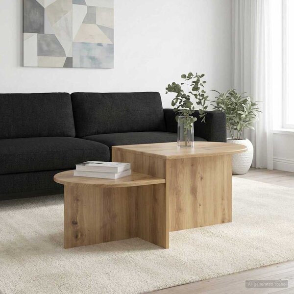 Dohányzóasztal Kézműves Tölgy 100 x 50 x 40 cm Szerelt Fa