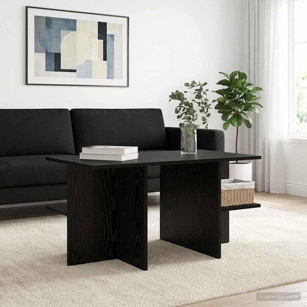 Dohányzóasztal Fekete Tölgy 87 x 50 x 45 cm Mérnöki fa