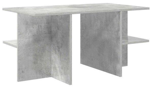 Dohányzóasztal Betonszürke 87 x 50 x 45 cm Mérnöki fa