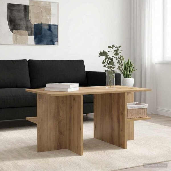 Dohányzóasztal Kézműves Tölgy 87 x 50 x 45 cm Mérnöki fa
