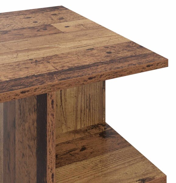 Dohányzóasztal Antik Fa 87 x 50 x 45 cm Mérnöki fa