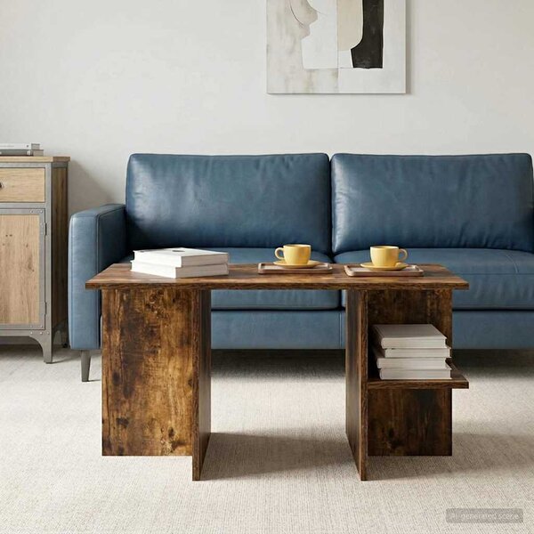 Dohányzóasztal Füstölt Tölgy 87 x 50 x 45 cm Mérnöki fa