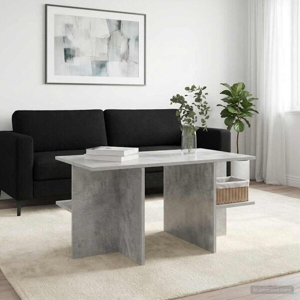 Dohányzóasztal Betonszürke 87 x 50 x 45 cm Mérnöki fa