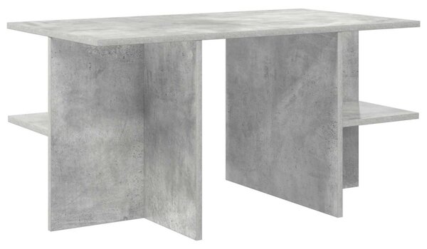 Dohányzóasztal Betonszürke 87 x 50 x 45 cm Mérnöki fa