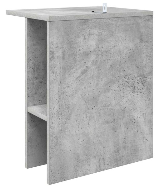 Dohányzóasztal 2 pcs Betonszürke 40 x 30 x 49 cm Szerelt Fa