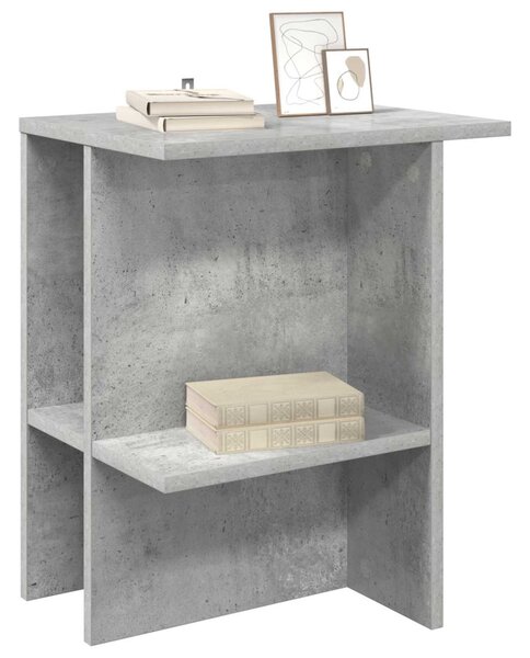 Dohányzóasztal 2 pcs Betonszürke 40 x 30 x 49 cm Szerelt Fa