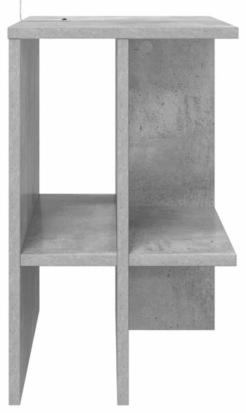 Dohányzóasztal 2 pcs Betonszürke 40 x 30 x 49 cm Szerelt Fa