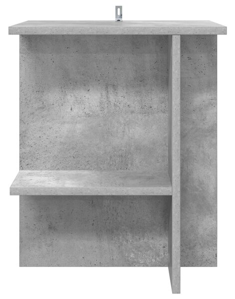 Dohányzóasztal 2 pcs Betonszürke 40 x 30 x 49 cm Szerelt Fa