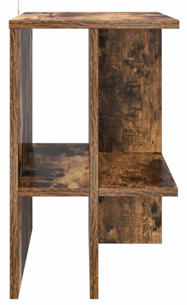 Dohányzóasztal 2 pcs Füstös Tölgy 40 x 30 x 49 cm Szerelt Fa