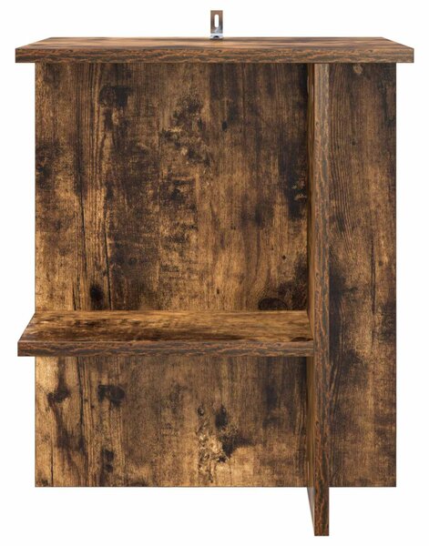 Dohányzóasztal 2 pcs Füstös Tölgy 40 x 30 x 49 cm Szerelt Fa