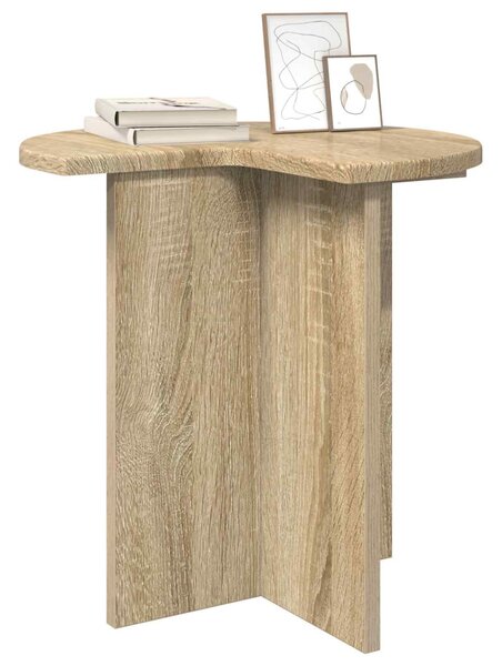 Oldal asztal 2 pcs Sonoma Tölgy Ø 39 x 38 cm Szerelt Fa