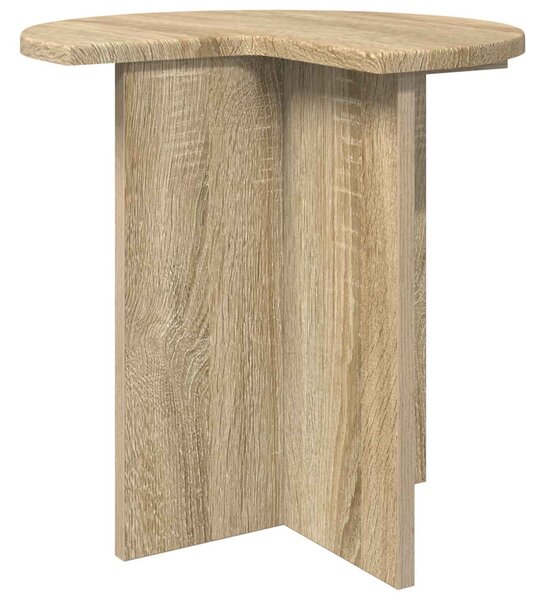 Oldal asztal 2 pcs Sonoma Tölgy Ø 39 x 38 cm Szerelt Fa
