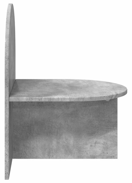 VidaXL Éjjeli asztal 2 pcs Betonszürke 48 x 49 x 65 cm Mérnöki fa