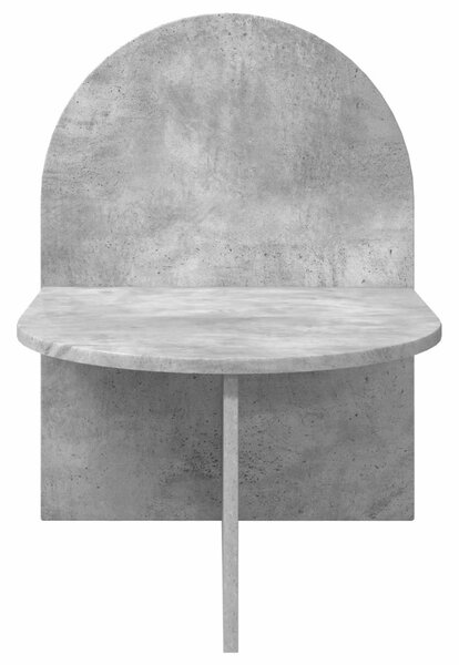 VidaXL Éjjeli asztal 2 pcs Betonszürke 48 x 49 x 65 cm Mérnöki fa