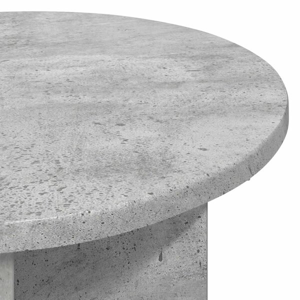 Oldal asztal 2 pcs Betonszürke Ø 39 x 38 cm Szerelt Fa