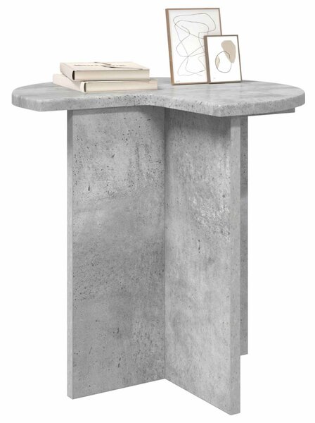 Oldal asztal 2 pcs Betonszürke Ø 39 x 38 cm Szerelt Fa