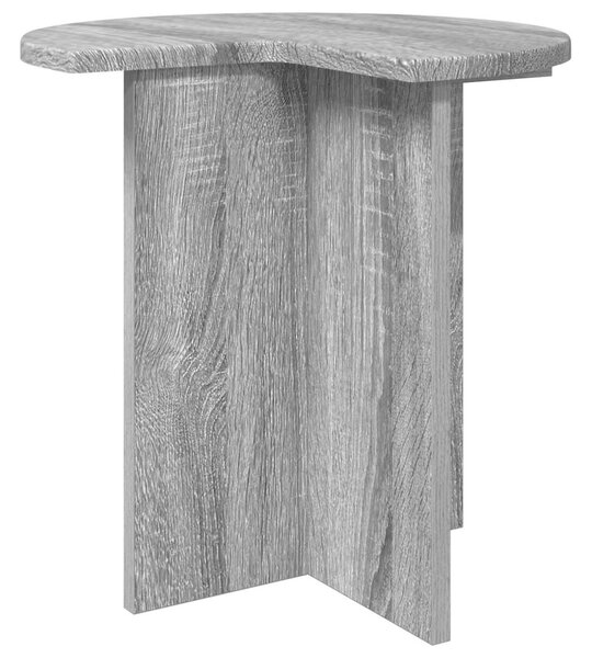 Oldal asztal 2 pcs Szürke Sonoma Ø 39 x 38 cm Szerelt Fa
