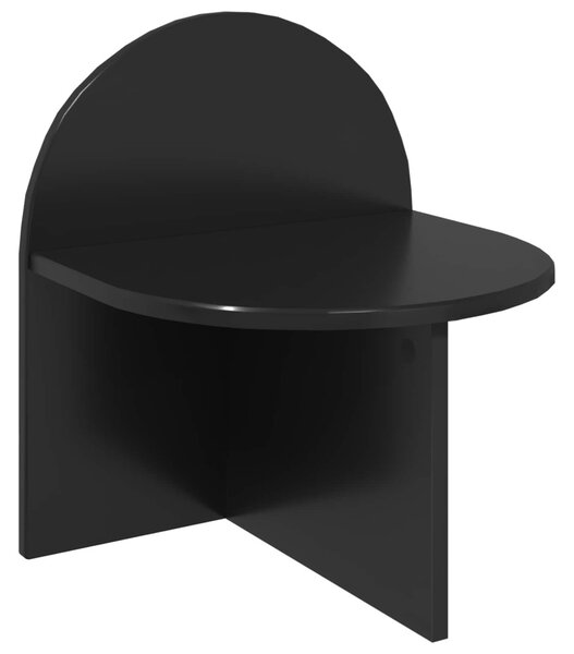 VidaXL Éjjeli asztal Fekete Tölgy 40 x 35,5 x 45,5 cm Mérnöki fa