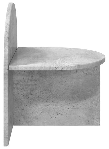 VidaXL Éjjeli asztal 2 pcs Betonszürke 40 x 35,5 x 45,5 cm Mérnöki fa