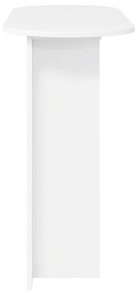Konzolasztal tárolóval Fehér 100 x 39,5 x 75 cm Szerelt Fa