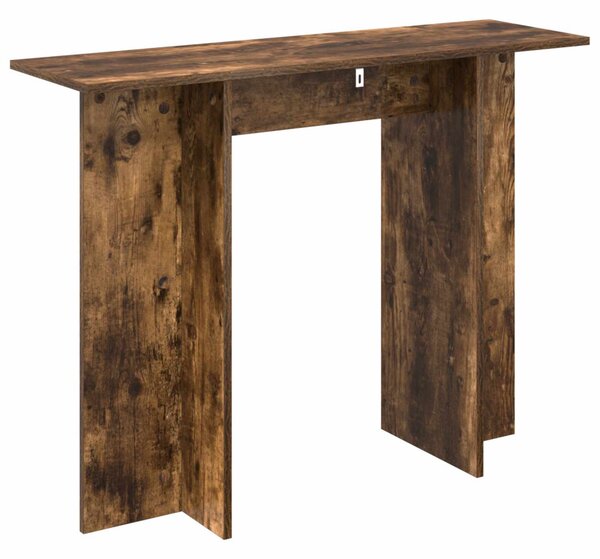 Konzolasztal Füstölt Tölgy 100 x 30 x 75 cm Szerelt Fa