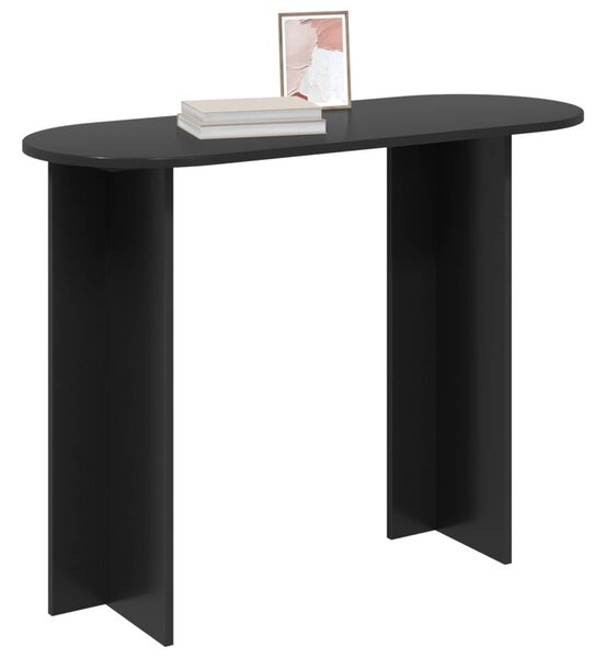 Konzolasztal Fekete Tölgy 100 x 39,5 x 75 cm Szerelt Fa