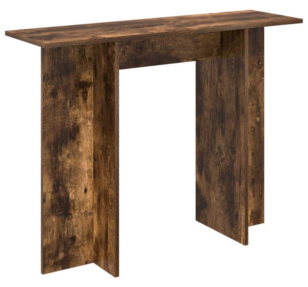 Konzolasztal Füstölt Tölgy 100 x 30 x 75 cm Szerelt Fa