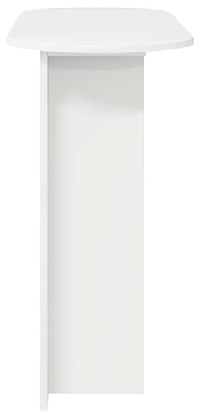 Konzolasztal Magasfényű Fehér 100 x 39,5 x 75 cm Szerelt Fa