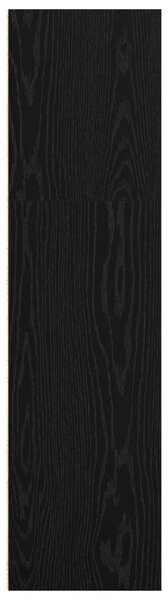 Könyvespolc Fekete tölgy 60 x 30 x 114 cm Faanyag