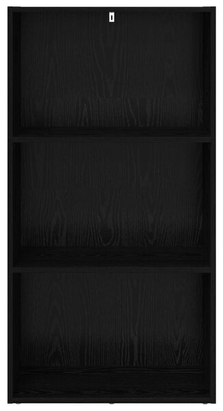 Könyvespolc Fekete tölgy 60 x 30 x 114 cm Faanyag