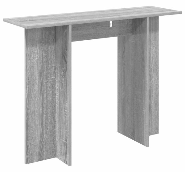 Konzolasztal Szürke Sonoma 100 x 30 x 75 cm Szerelt Fa