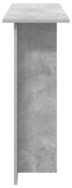 Konzolasztal Betonszürke 100 x 30 x 75 cm Szerelt Fa