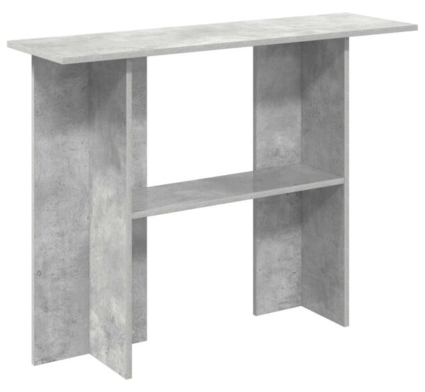 Konzolasztal Betonszürke 100 x 30 x 75 cm Szerelt Fa