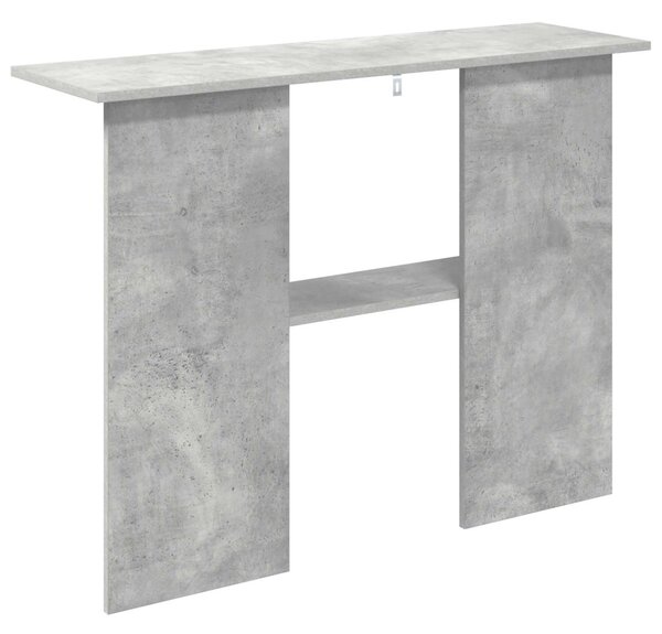 Konzolasztal Betonszürke 100 x 30 x 75 cm Szerelt Fa
