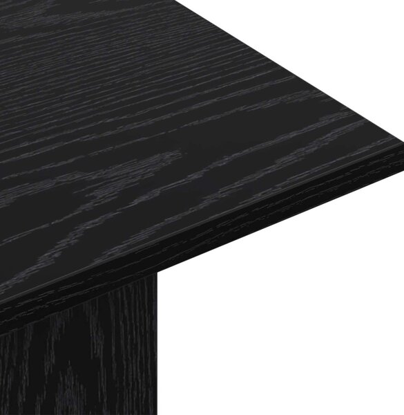 Konzolasztal Fekete Tölgy 100 x 30 x 75 cm Szerelt Fa