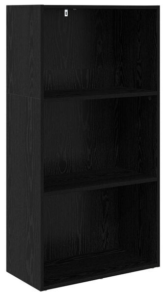 Könyvespolc Fekete tölgy 60 x 30 x 114 cm Faanyag