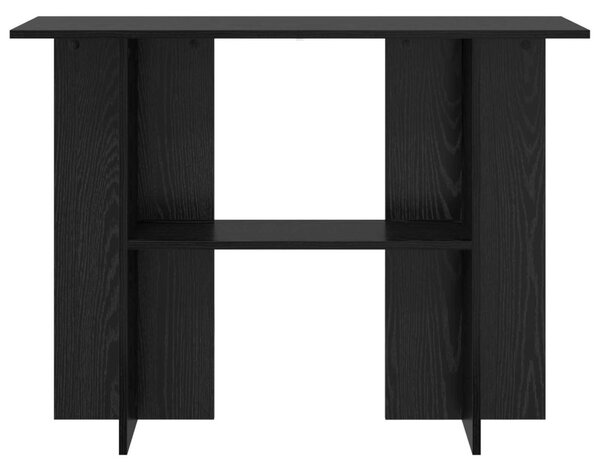 Konzolasztal Fekete Tölgy 100 x 30 x 75 cm Szerelt Fa