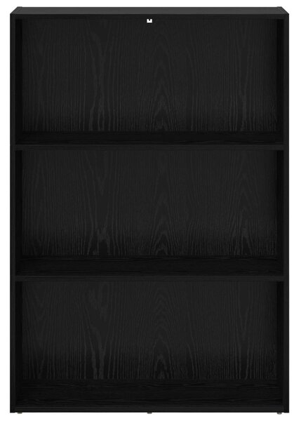 Könyvespolc Fekete tölgy 80 x 30 x 114 cm Faanyag