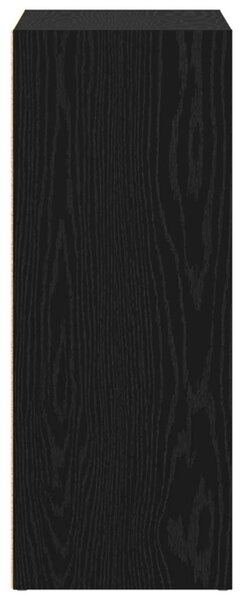 Könyvespolc Fekete tölgy 80 x 30 x 76,5 cm Faanyag