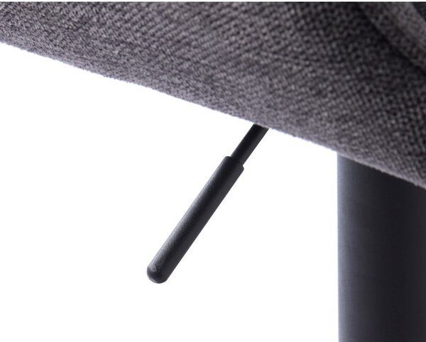 Sötétszürke állítható magasságú bárszék Nolan – Unique Furniture