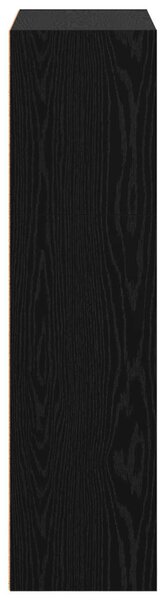 Könyvespolc Fekete tölgy 80 x 30 x 114 cm Faanyag