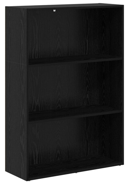 Könyvespolc Fekete tölgy 80 x 30 x 114 cm Faanyag