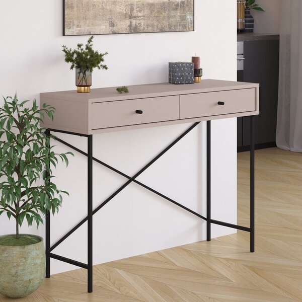Szürkésbézs konzolasztal 35x110 cm Titan – Marckeric