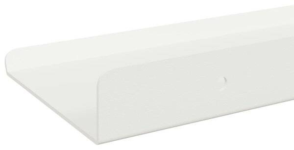 Lebegő polc Falra szerelhető 3 pcs Fehér 40 x 9 x 2,5 cm Acél