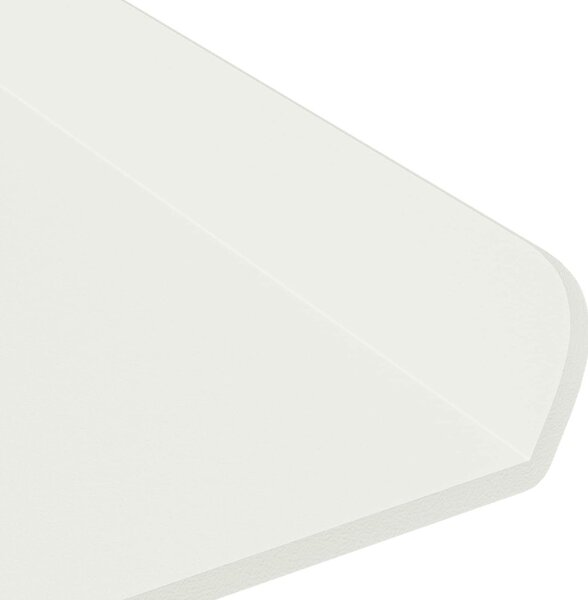 Lebegő polc Falra szerelhető 3 pcs Fehér 40 x 9 x 2,5 cm Acél