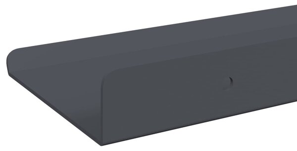 Lebegő polc 4 pcs Antracit 60 x 8,5 x 2,5 cm Acél