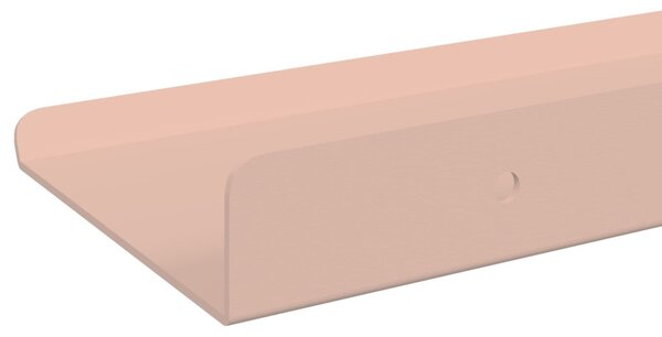 Lebegő polc Falra szerelhető 2 pcs Rózsaszín 80 x 9 x 2,5 cm