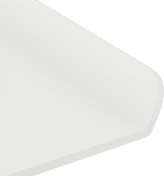 Lebegő polc Falra szerelhető 2 pcs Fehér 30 x 9 x 2,5 cm Acél
