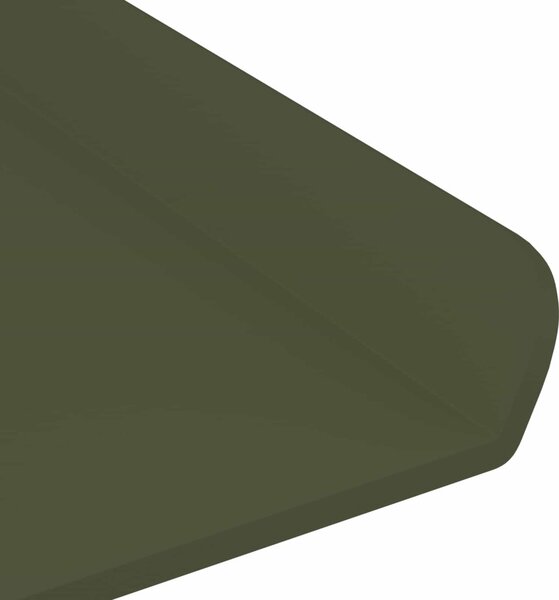 Lebegő polc 4 pcs Olajzöld 100 x 9 x 2,5 cm Acél