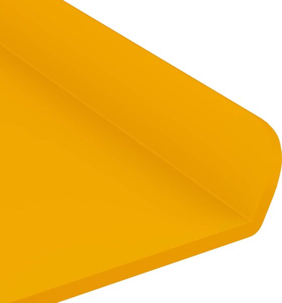Lebegő polc 4 pcs Mustár sárga 40 x 8,5 x 2,5 cm Acél